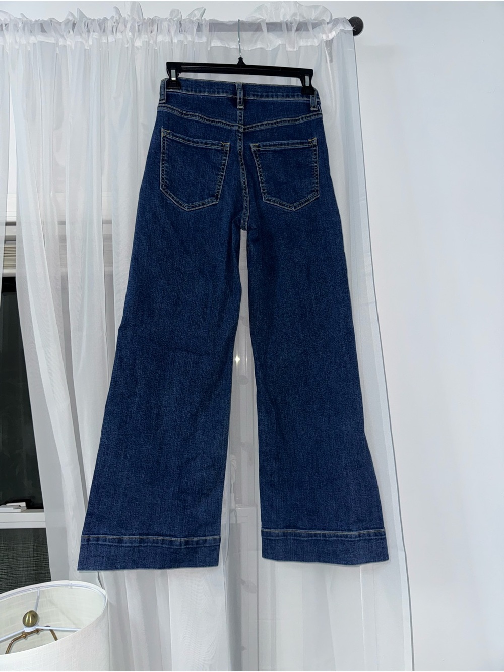 Sneak Peek Dark Blue Wide-Leg Jeans - Picture 2 of 3
